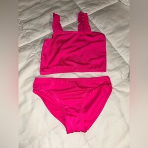 Wonder Nation Girls Two Piece Swimsuit in Pink